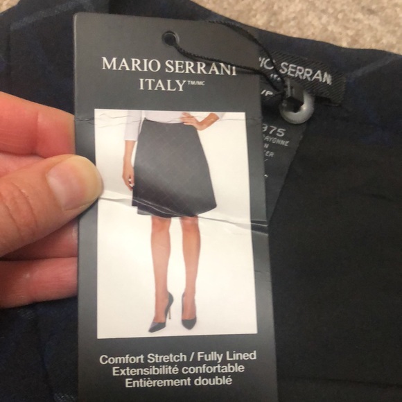 Mario Serrani | Plaid A-Line Skirt - Picture 5 of 5